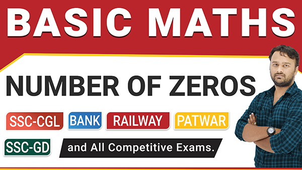 Number of Zeros | Number System | Basic Math’s | Math’s by Abhay Jain