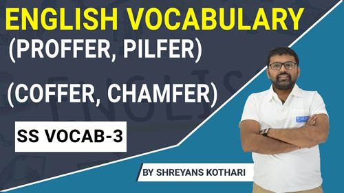 English Vocabulary | SS Vocab – 03 | English for All Competitive Exams by Shreyans Kothari