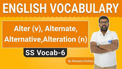 English Vocabulary | SS Vocab – 06 | English for All Competitive Exams by Shreyans Kothari