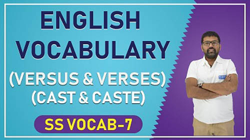 English Vocabulary | SS Vocab – 07 | English for All Competitive Exams by Shreyans Kothari