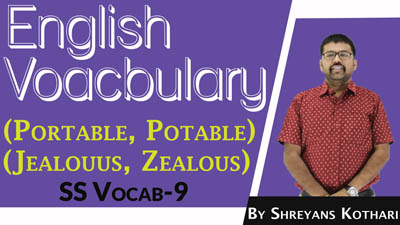 English Vocabulary | SS Vocab – 09 | English for All Competitive Exams by Shreyans Kothari