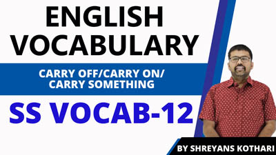 English Vocabulary | SS Vocab – 12 | English Vocab by Shreyans Kothari