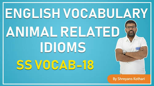  English Vocabulary | SS Vocab – 18 | English Vocab by Shreyans Kothari