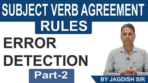 Subject Verb Agreement Rules Part -2 | Learn English Grammar | Error Detection | By Jagdish sir