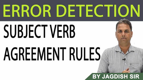 ubject Verb Agreement Rules | Learn English Grammar | Error Detection | By Jagdish sir