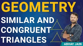  Similar and Congruence Triangles | Geometry Tricks by Abhay Jain | Maths for All Competitive Exams