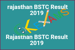  rajasthan BSTC Result 2019