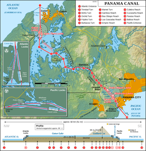 Panama Canal Map EN