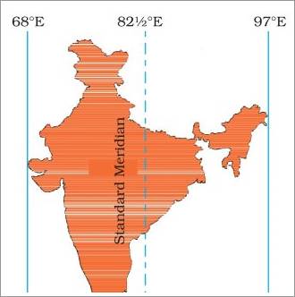82.5 e longitude india map