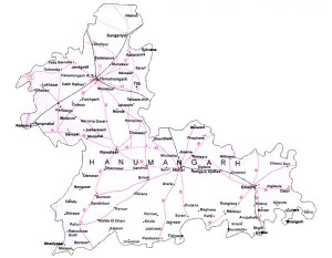 Hanumangarh District Map